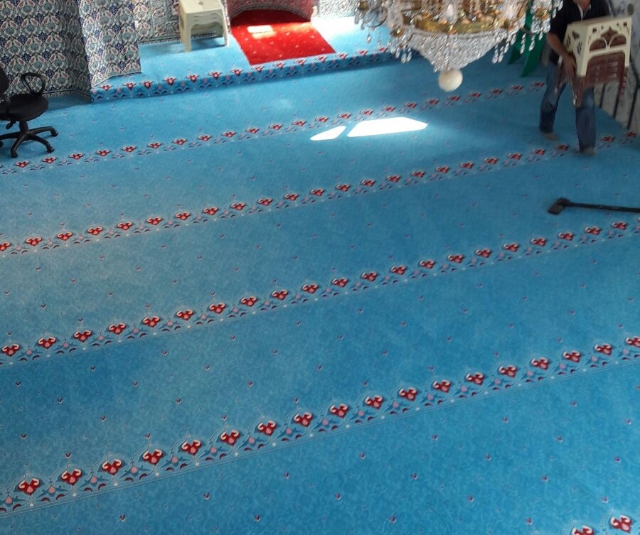 Mavi Renk Cami Halısı - Toptan halıfleks satışı